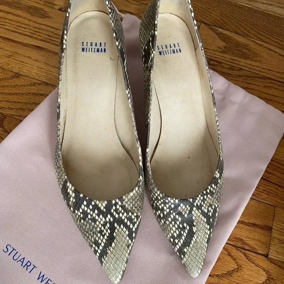 Stuart Weitzman Snake Print Women's Shoes Sz10 - Picture 1 of 6